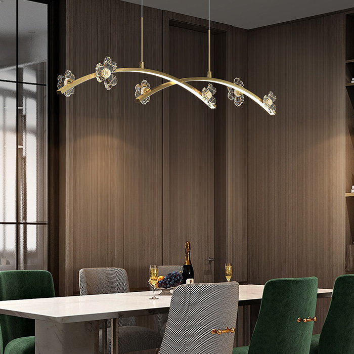 Подвесной светильник CAMILIA ARC L120 Brass от ImperiumLoft