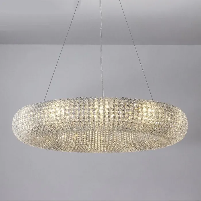 Подвесной светильник Crystal Halo D100 Gold от ImperiumLoft