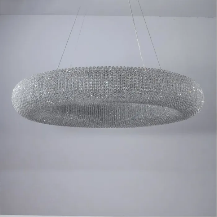 Подвесной светильник Crystal Halo D100 Gold от ImperiumLoft