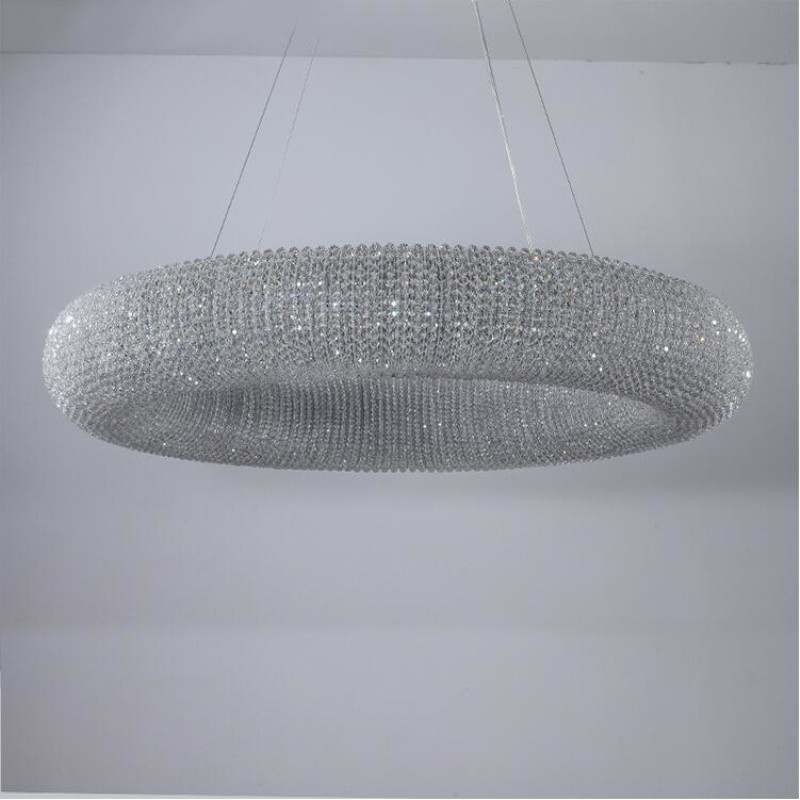Подвесной светильник Crystal Halo D150 Gold от ImperiumLoft