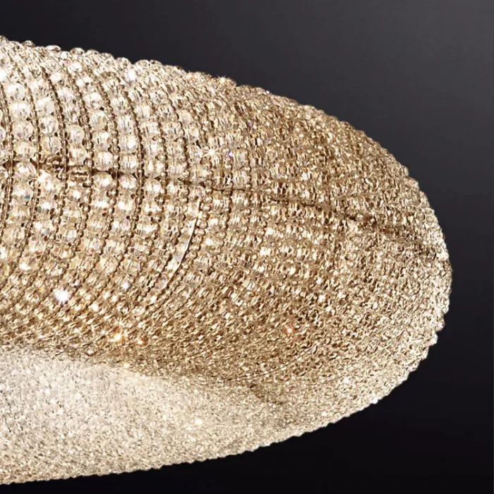 Подвесной светильник Crystal Halo D100 Gold от ImperiumLoft
