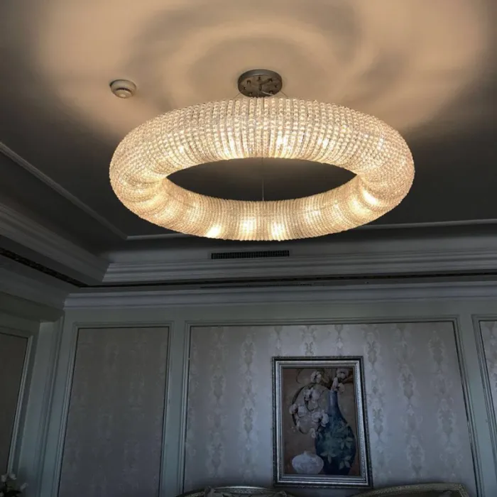 Подвесной светильник Crystal Halo D100 Gold от ImperiumLoft