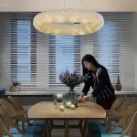 Подвесной светильник Crystal Halo D100 Gold от ImperiumLoft