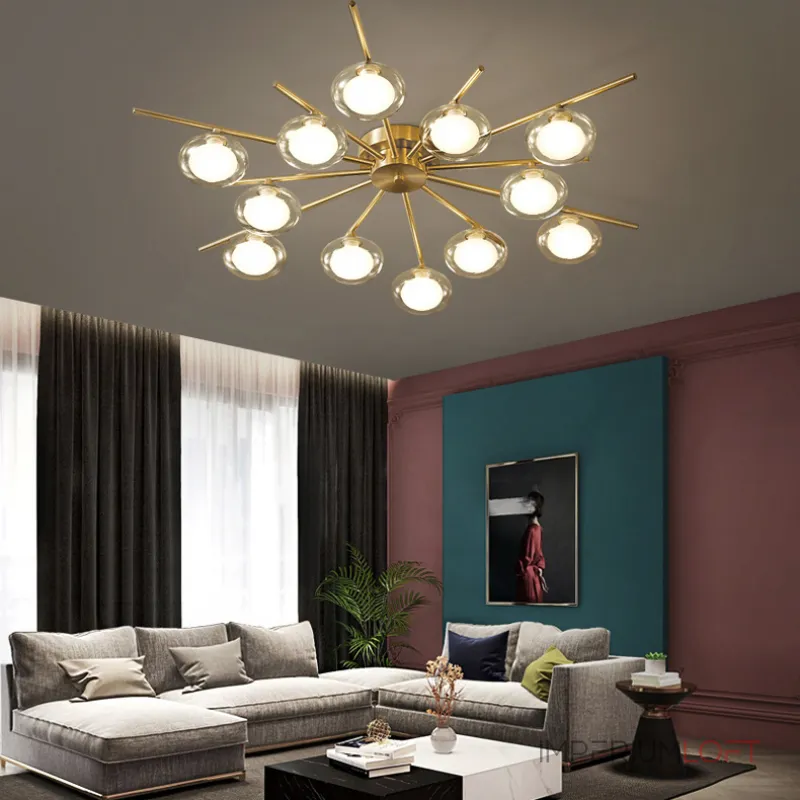 Потолочная люстра DAHLIA B L6 Transparent