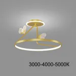 Потолочная люстра BABETTA CH E D40 Brass Трехцветный свет от ImperiumLoft