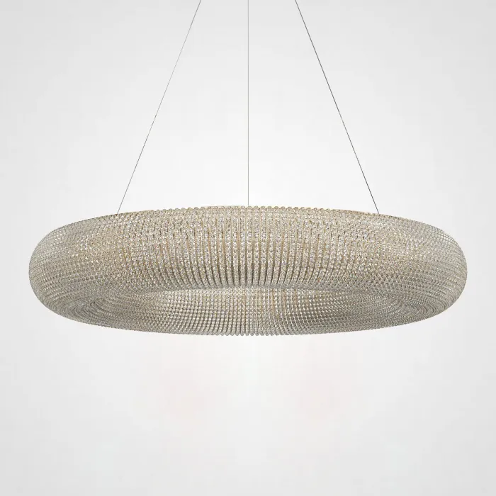 Подвесной светильник Crystal Halo D100 Gold от ImperiumLoft