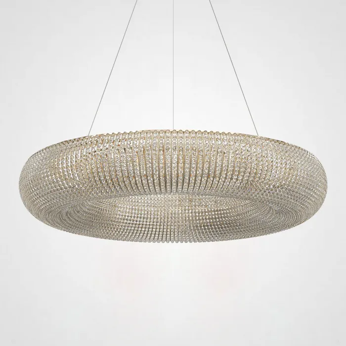 Подвесной светильник Crystal Halo D50 Gold от ImperiumLoft
