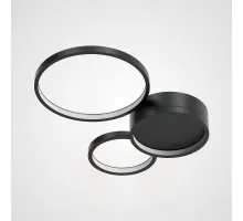 Потолочная люстра в виде колец TWINE 3 rings Black