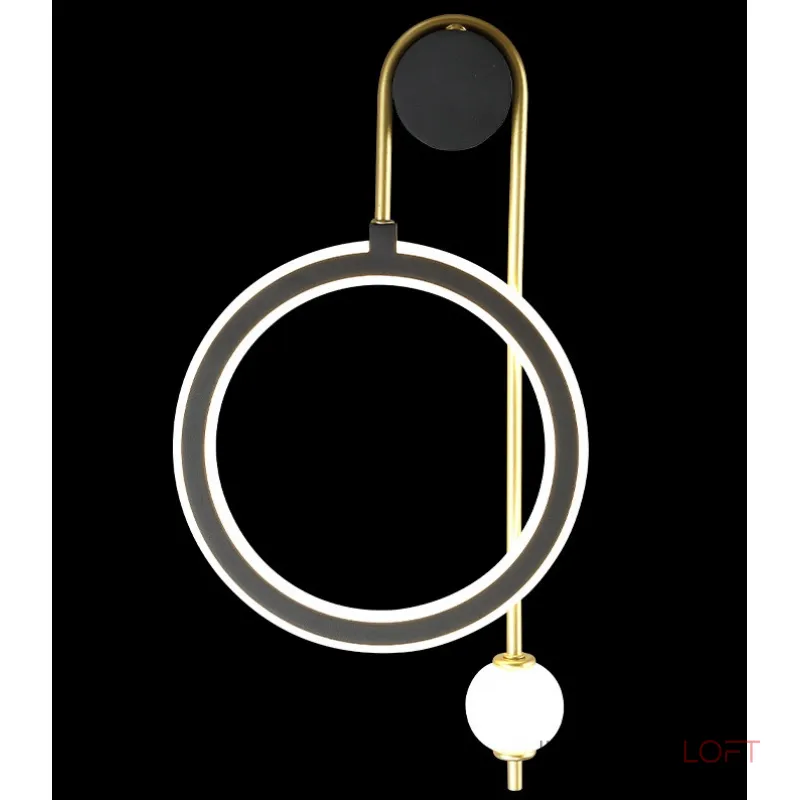 Бра Crystal Lux CORIDA AP25W LED BLACK/GOLD