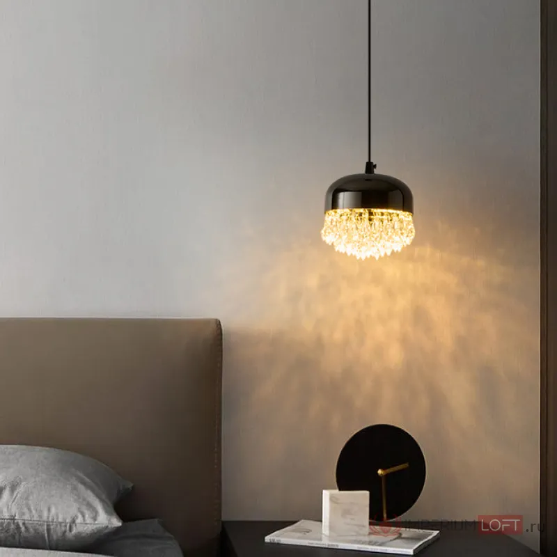 Подвесной светильник NOOR D12 Black с лифтом от ImperiumLoft