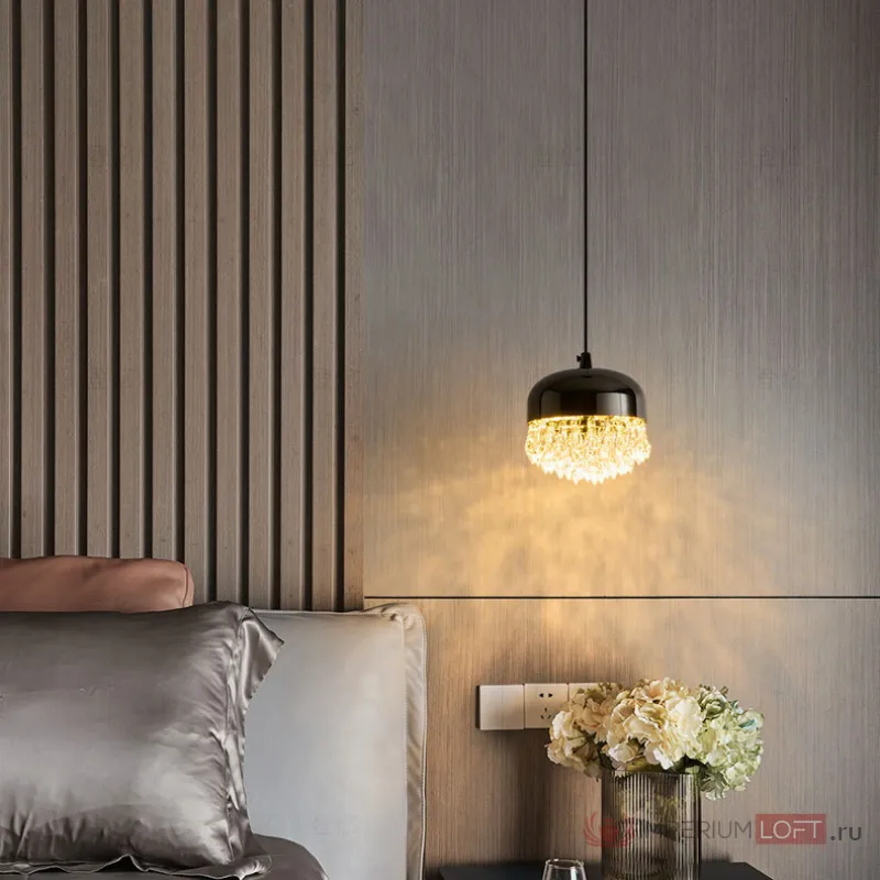 Подвесной светильник NOOR D12 Black с лифтом от ImperiumLoft