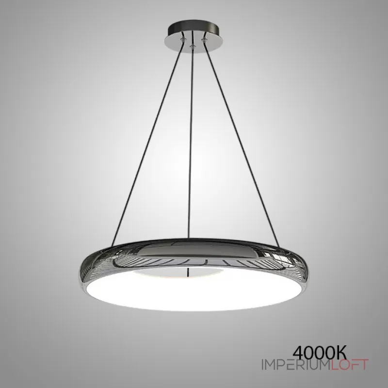 Подвесной светодиодный светильник с черным металлическим корпусом в форме асимметричного кольца SEGOL R D42 4000К от ImperiumLoft Подвесной светодиодный светильник с черным металлическим корпусом в форме асимметричного кольца SEGOL R D42 4000К от ImperiumLoft