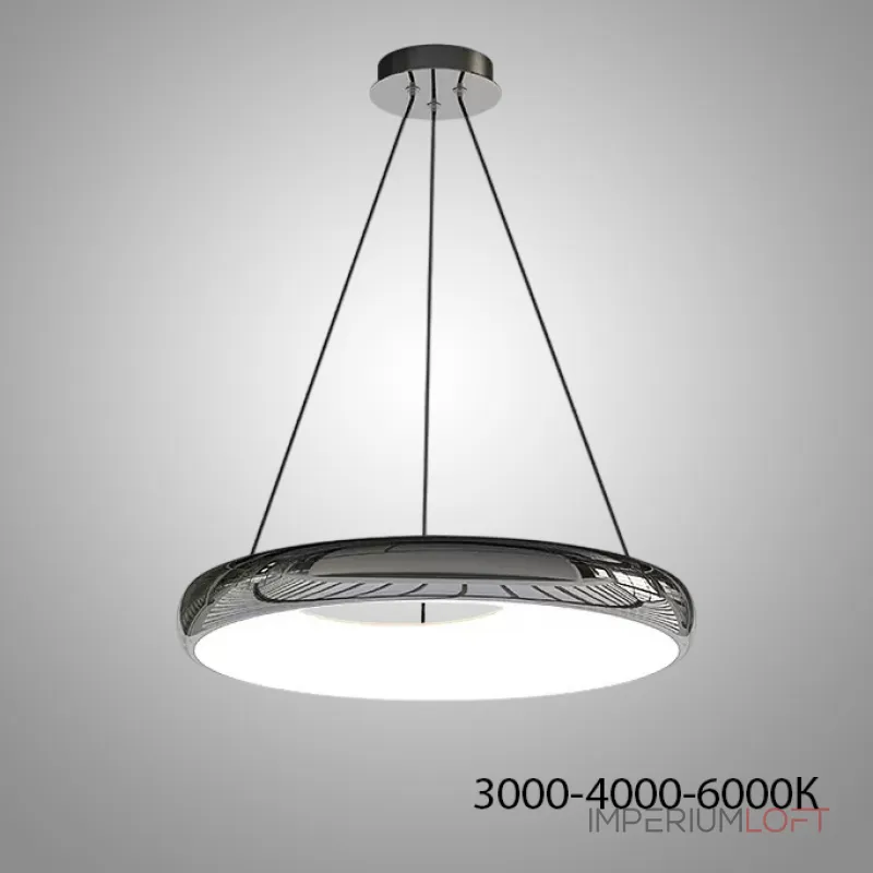 Подвесной светодиодный светильник с черным металлическим корпусом в форме асимметричного кольца SEGOL R D42 3000, 4000, 6000К от ImperiumLoft Подвесной светодиодный светильник с черным металлическим корпусом в форме асимметричного кольца SEGOL R D42 3000, 4000, 6000К от ImperiumLoft