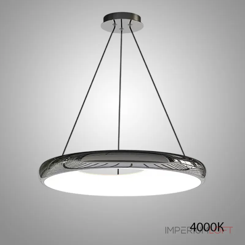 Подвесной светодиодный светильник с черным металлическим корпусом в форме асимметричного кольца SEGOL R D52 4000К от ImperiumLoft Подвесной светодиодный светильник с черным металлическим корпусом в форме асимметричного кольца SEGOL R D52 4000К от ImperiumLoft