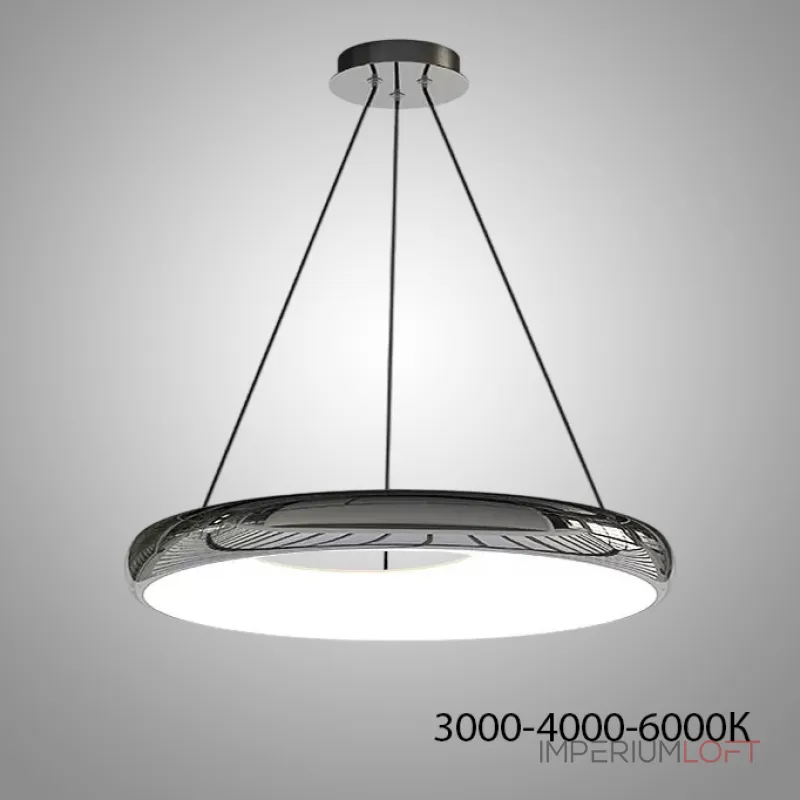 Подвесной светодиодный светильник с черным металлическим корпусом в форме асимметричного кольца SEGOL R D52 3000, 4000, 6000К от ImperiumLoft Подвесной светодиодный светильник с черным металлическим корпусом в форме асимметричного кольца SEGOL R D52 3000, 4000, 6000К от ImperiumLoft