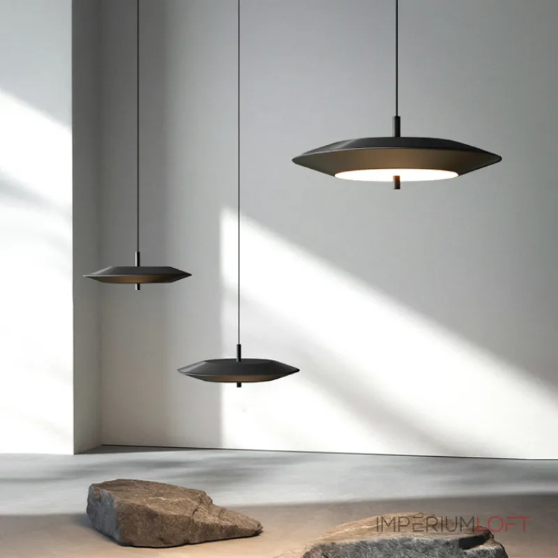 Подвесной светодиодный светильник с черным дисковидным плафоном и регулируемой яркостью TITO от ImperiumLoft Подвесной светодиодный светильник с черным дисковидным плафоном и регулируемой яркостью TITO от ImperiumLoft