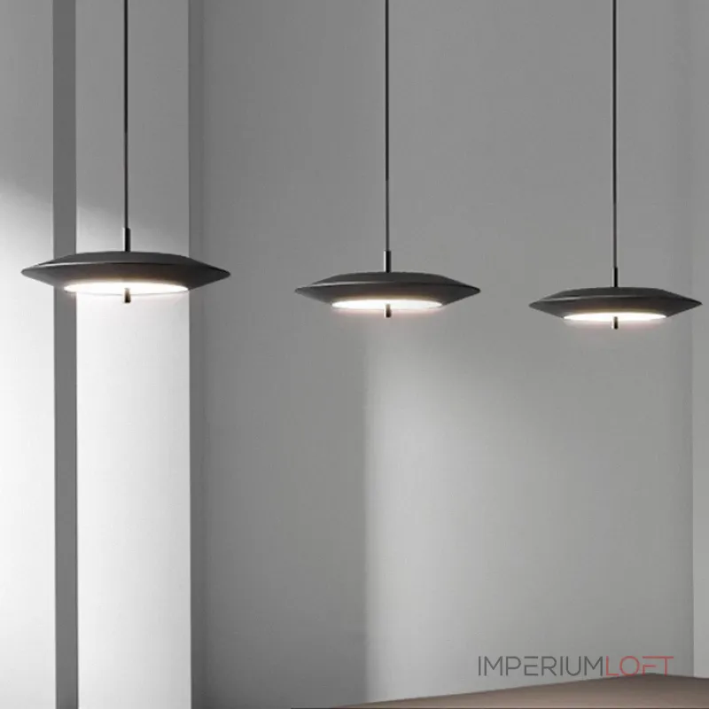 Подвесной светодиодный светильник с черным дисковидным плафоном и регулируемой яркостью TITO от ImperiumLoft Подвесной светодиодный светильник с черным дисковидным плафоном и регулируемой яркостью TITO от ImperiumLoft