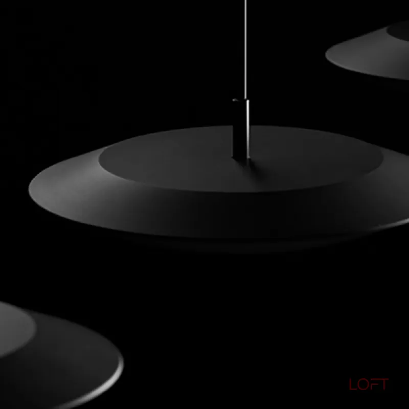 Подвесной светодиодный светильник с черным дисковидным плафоном и регулируемой яркостью TITO от ImperiumLoft Подвесной светодиодный светильник с черным дисковидным плафоном и регулируемой яркостью TITO от ImperiumLoft