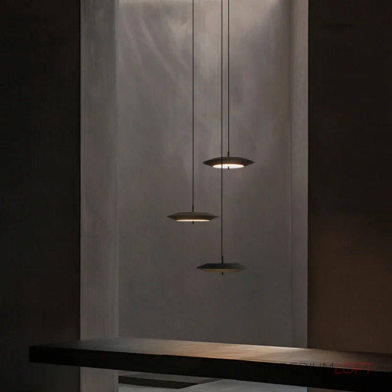 Подвесной светодиодный светильник с черным дисковидным плафоном и регулируемой яркостью TITO от ImperiumLoft Подвесной светодиодный светильник с черным дисковидным плафоном и регулируемой яркостью TITO от ImperiumLoft