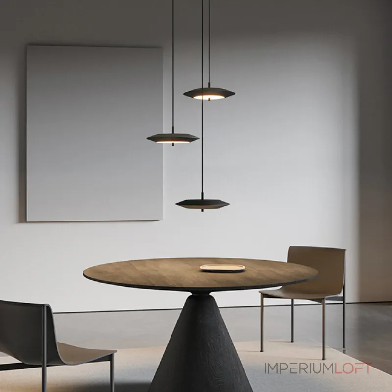 Подвесной светодиодный светильник с черным дисковидным плафоном и регулируемой яркостью TITO от ImperiumLoft Подвесной светодиодный светильник с черным дисковидным плафоном и регулируемой яркостью TITO от ImperiumLoft