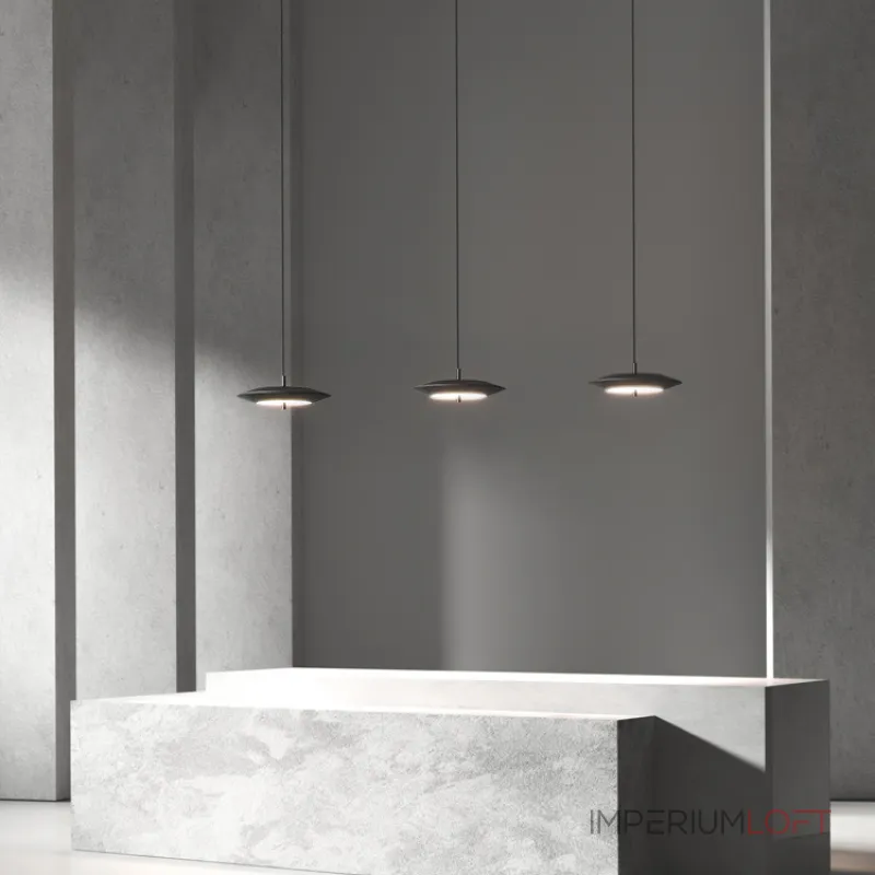 Подвесной светодиодный светильник с черным дисковидным плафоном и регулируемой яркостью TITO от ImperiumLoft Подвесной светодиодный светильник с черным дисковидным плафоном и регулируемой яркостью TITO от ImperiumLoft