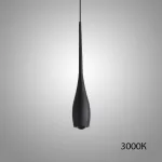 Серия подвесных светодиодных светильников с каплевидным корпусом JURIS B Black 3000К