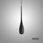 Серия подвесных светодиодных светильников с каплевидным корпусом JURIS B Black 4000К
