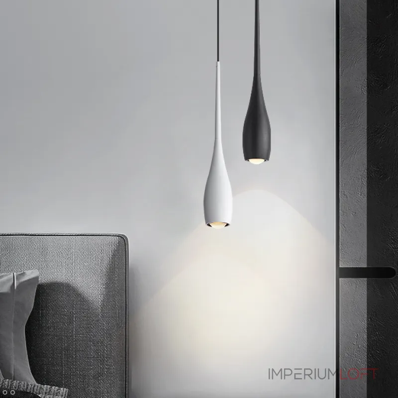Серия подвесных светодиодных светильников с каплевидным корпусом JURIS B White 3000К с лифтом Серия подвесных светодиодных светильников с каплевидным корпусом JURIS B White 3000К с лифтом