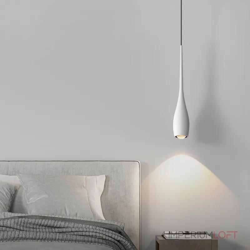 Серия подвесных светодиодных светильников с каплевидным корпусом JURIS B White 3000К с лифтом Серия подвесных светодиодных светильников с каплевидным корпусом JURIS B White 3000К с лифтом