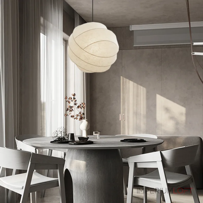 Серия подвесных светильников в виде обтянутого тканью шарообразного металлического каркаса ZAKEUS D60 от ImperiumLoft Серия подвесных светильников в виде обтянутого тканью шарообразного металлического каркаса ZAKEUS D60 от ImperiumLoft