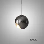 Серия подвесных светильников шарообразной формы с линзированным LED-источником и регулировкой угла наклона TAVE Black 3000К