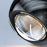 Серия подвесных светильников шарообразной формы с линзированным LED-источником и регулировкой угла наклона TAVE Black 3000К