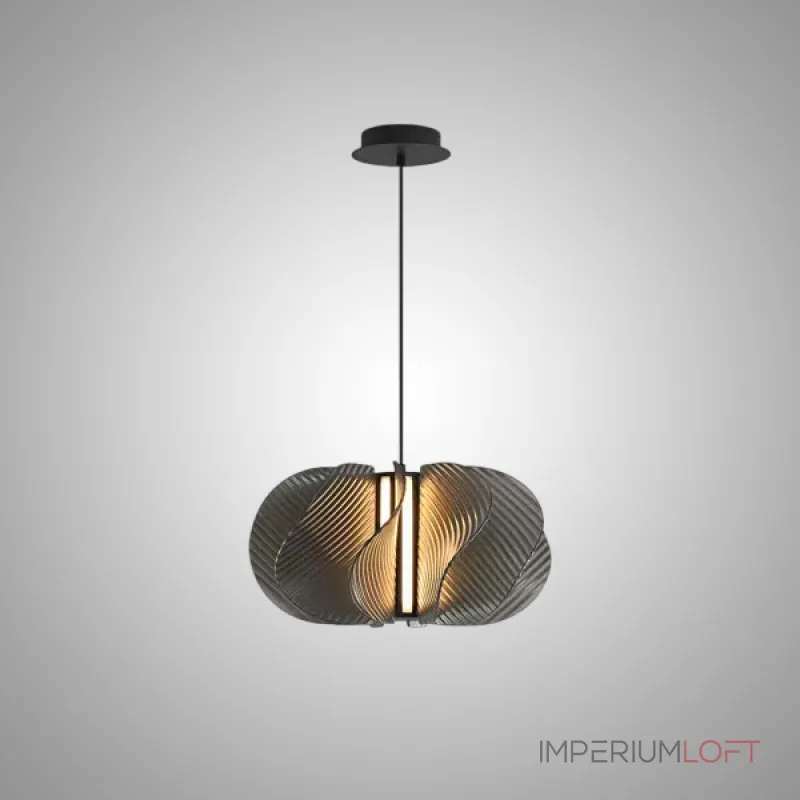 Серия подвесных светодиодных светильников с оригинальными рассеивателями с рельефной поверхностью, изогнутыми винтом вокруг цилиндрического основания VOLGER B Grey от ImperiumLoft Серия подвесных светодиодных светильников с оригинальными рассеивателями с рельефной поверхностью, изогнутыми винтом вокруг цилиндрического основания VOLGER B Grey от ImperiumLoft