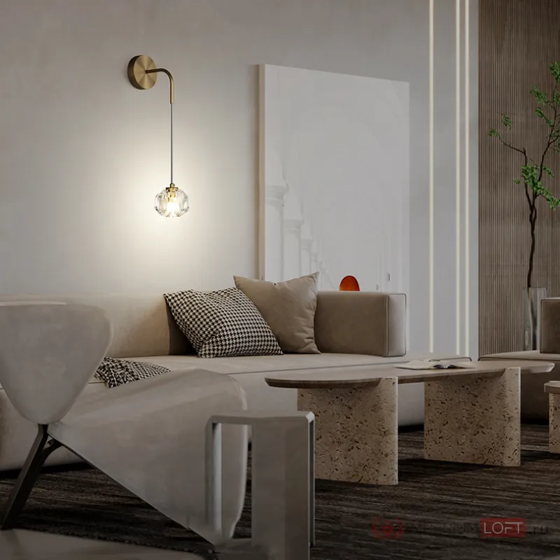 Настенный светильник BIANCA WALL Black от ImperiumLoft
