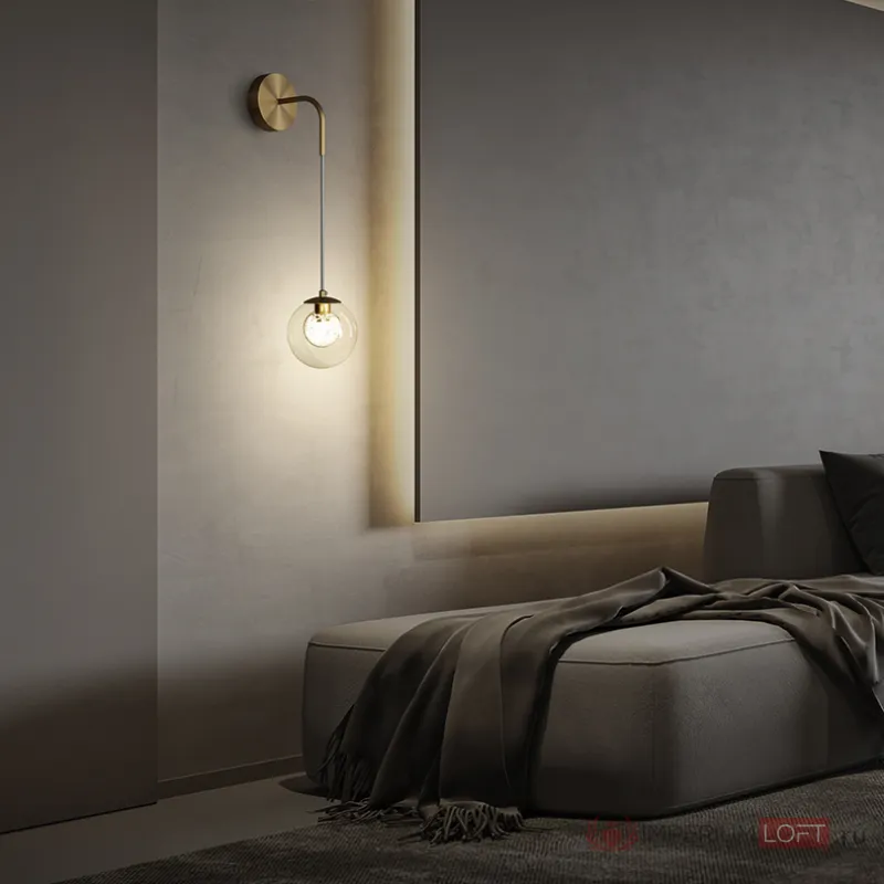 Настенный светильник CHAIMA Brass от ImperiumLoft