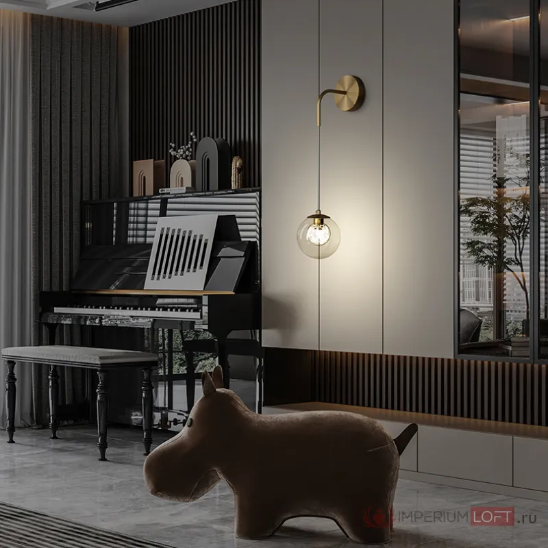 Настенный светильник CHAIMA Brass от ImperiumLoft