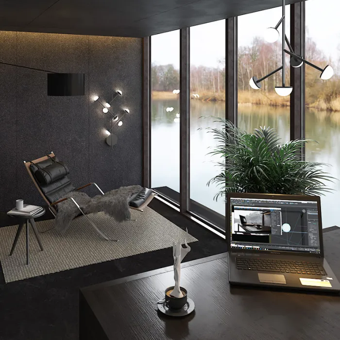Настенный светильник HILVI WALL L48 Pink от ImperiumLoft