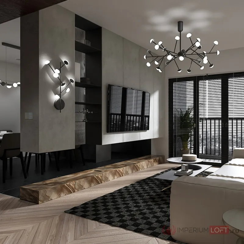 Настенный светильник HILVI WALL L48 Pink от ImperiumLoft