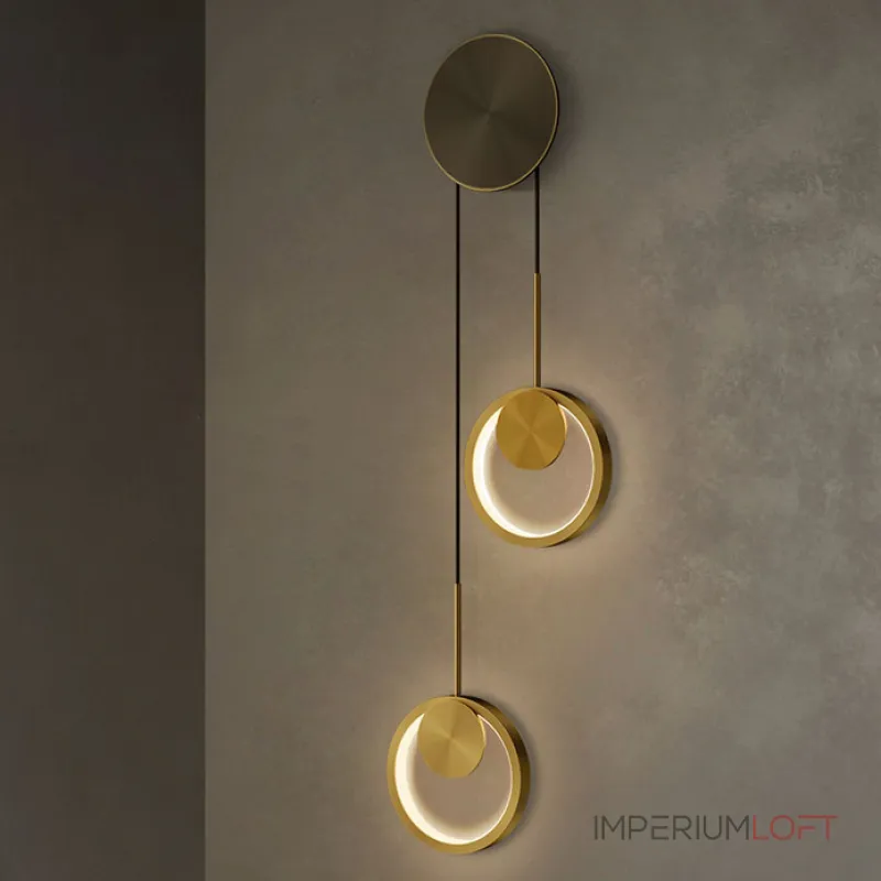 Настенный светильник RISOR BLOCK L1 Brass от ImperiumLoft