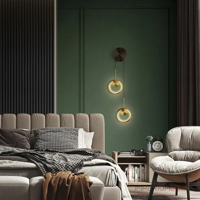 Настенный светильник RISOR BLOCK L1 Brass от ImperiumLoft