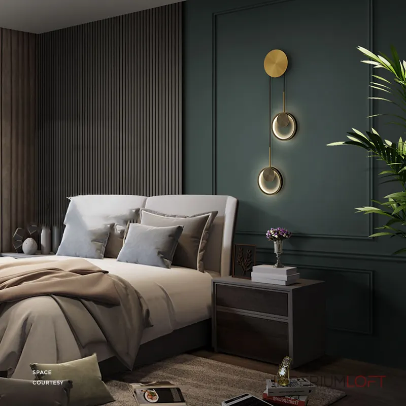 Настенный светильник RISOR BLOCK L1 Brass от ImperiumLoft