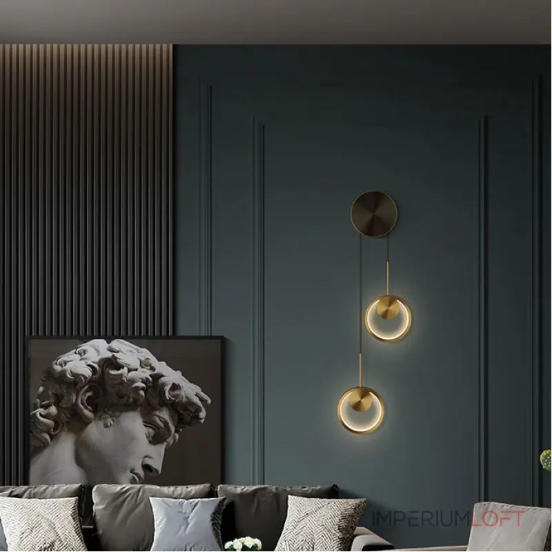 Настенный светильник RISOR BLOCK L1 Brass от ImperiumLoft