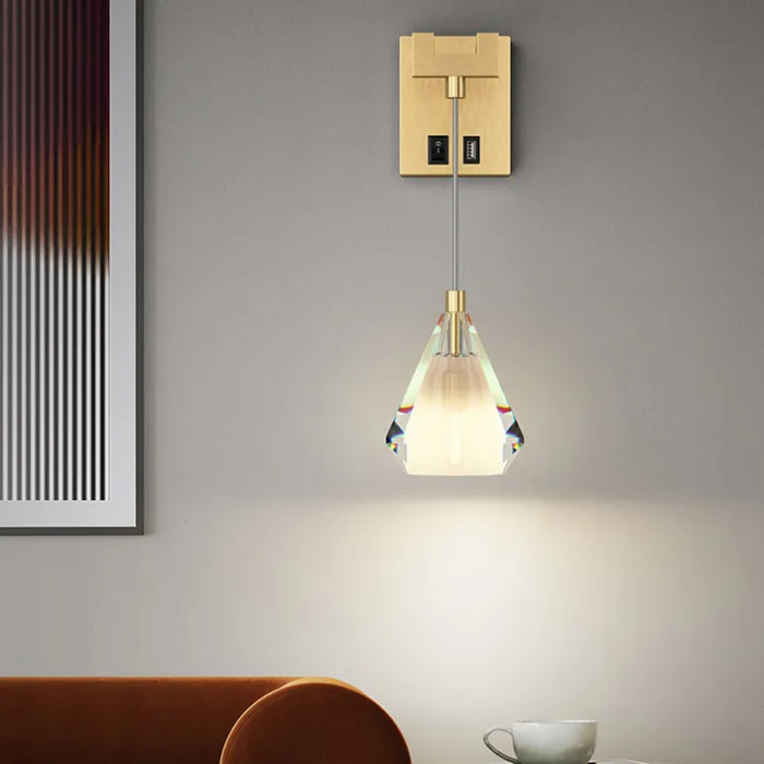 Настенный светильник SOLDIS WALL Brass от ImperiumLoft
