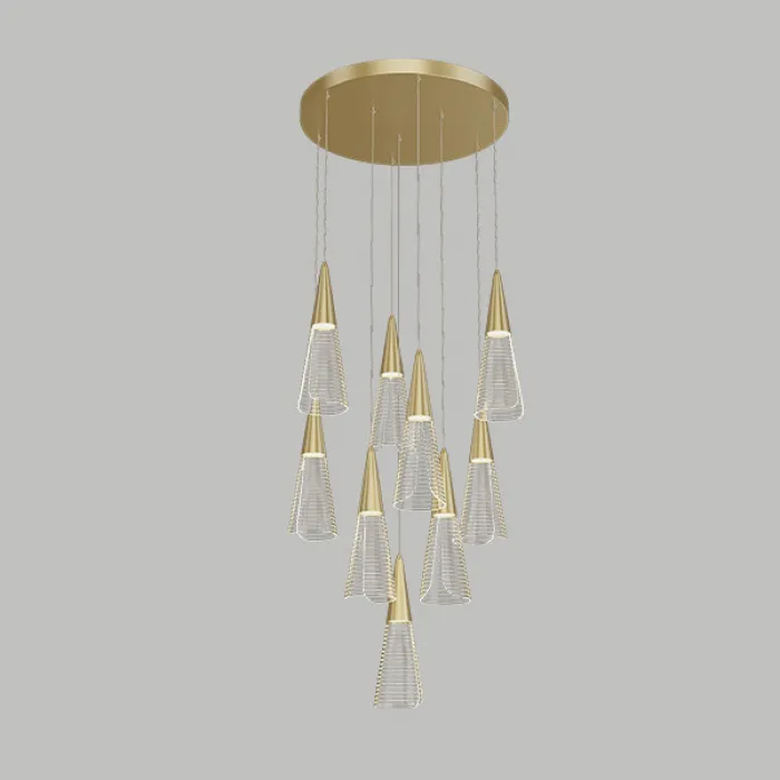 Подвесной светильник MANDORA L3 Brass Диск от ImperiumLoft
