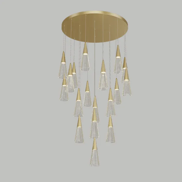 Подвесной светильник MANDORA L3 Brass Диск от ImperiumLoft