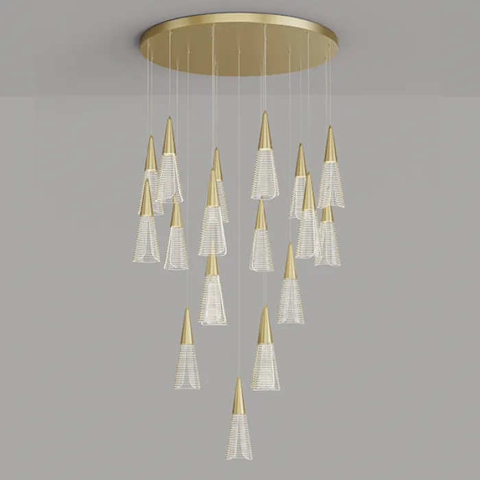 Подвесной светильник MANDORA L3 Brass Диск от ImperiumLoft