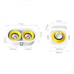Точечный светильник REXTON B L2 White Yellow 4000 К от ImperiumLoft