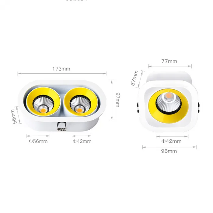 Точечный светильник REXTON B L2 White Yellow 4000 К от ImperiumLoft