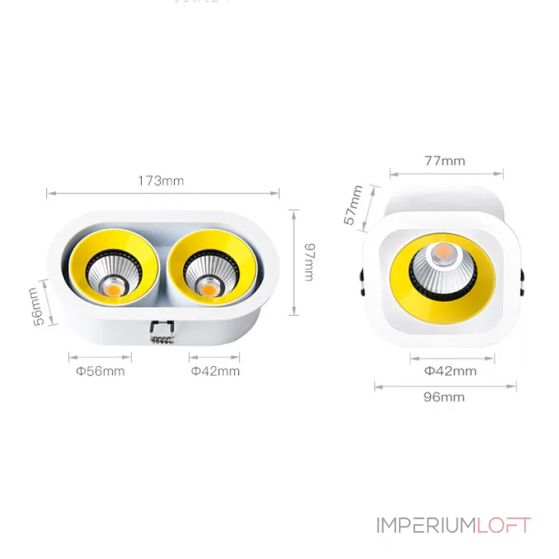 Точечный светильник REXTON B L1 White Yellow 3000 К