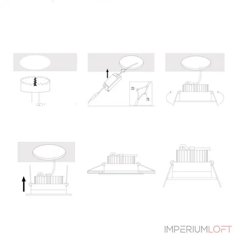 Точечный светильник REXTON B L1 White Yellow 3000 К